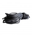 Braided boat mooring rope 12mm 6 meters black