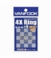 Vanfook Anilla Split 4x Ring Silver AR-75S varias unidades
