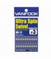 Vanfook Ultra Spin Swivel Silver US-11 varias unidades
