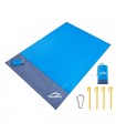 Kit toalla tapete impermeable Ocean Mikos 1.4x2.1m azul